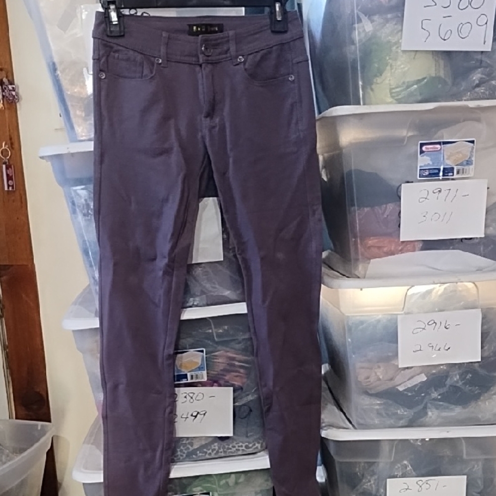 B&B Purple Skinny Jeans for Women